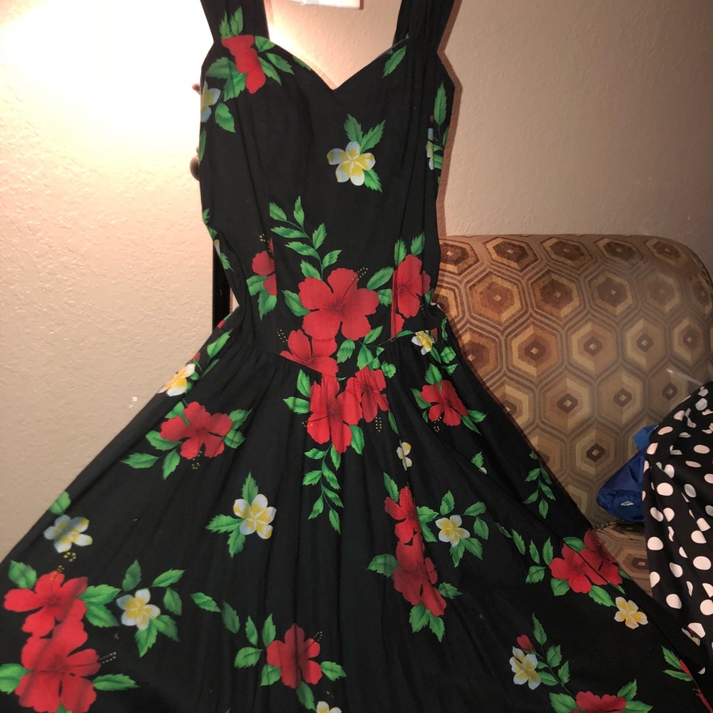Vintage Black Swing Dress